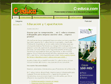 Tablet Screenshot of c-educa.com